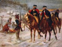 George Washington and Lafayette at Valley Forge