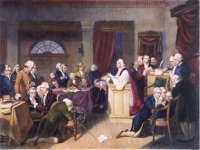 The First Prayer in Congress by Tompkins Harrison Matteson